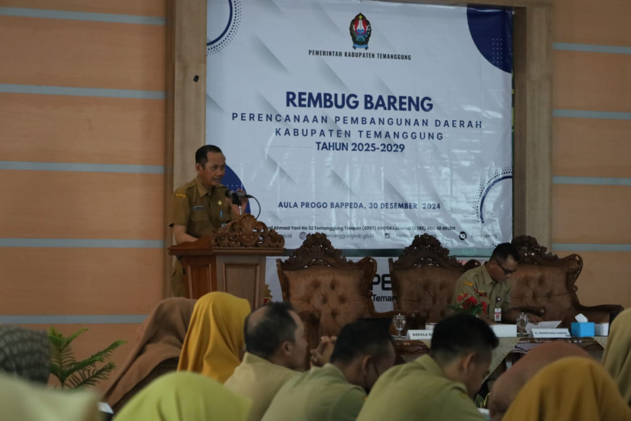 Temanggung yang Berbudaya, Maju dan Sejahtera, Jadi Visi  Perencanaan Pembangunan Daerah Kabupaten Temanggung 2025-2029