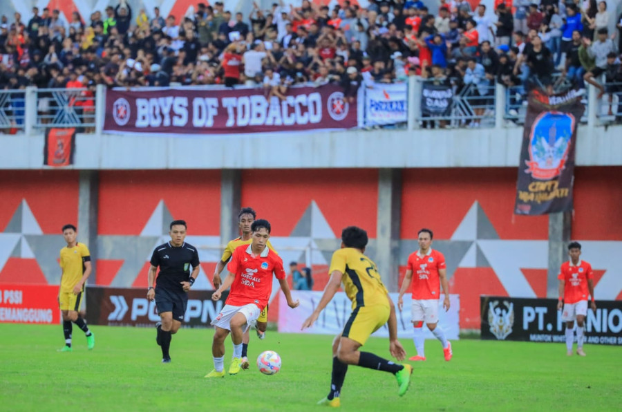 Sempat Unggul, Persitema Ditahan Imbang Persikama 1-1