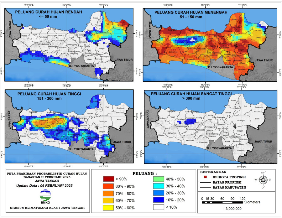 Hasil Monitoring HTH dan Analisis Curah Hujan Dasarian ke-I Februari 2025