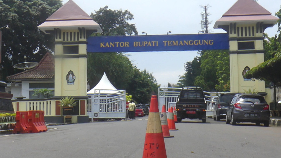 Halaman Kantor Bupati Temanggung Difungsikan untuk Jalur Mudik