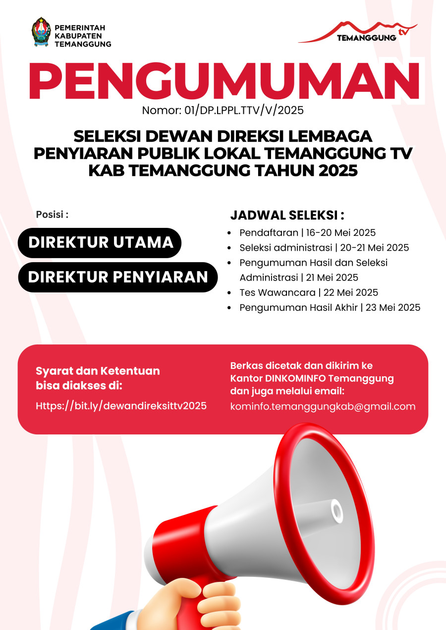 SELEKSI DEWAN DIREKSI LPPL TEMANGGUNG TV