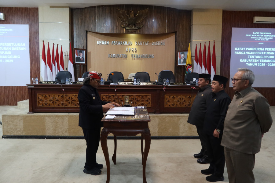 Pemkab dan DPRD Temanggung Sepakati RPJMD 2025 - 2029