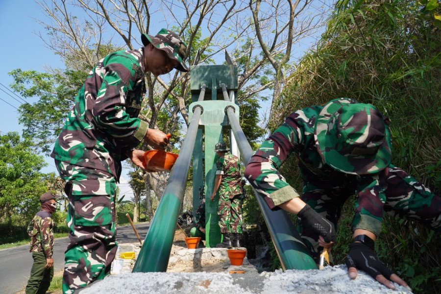 TNI Manunggal Air, Pompa Hidran Kodim 0706/Temanggung Aliri Lahan Pertanian Sroyo