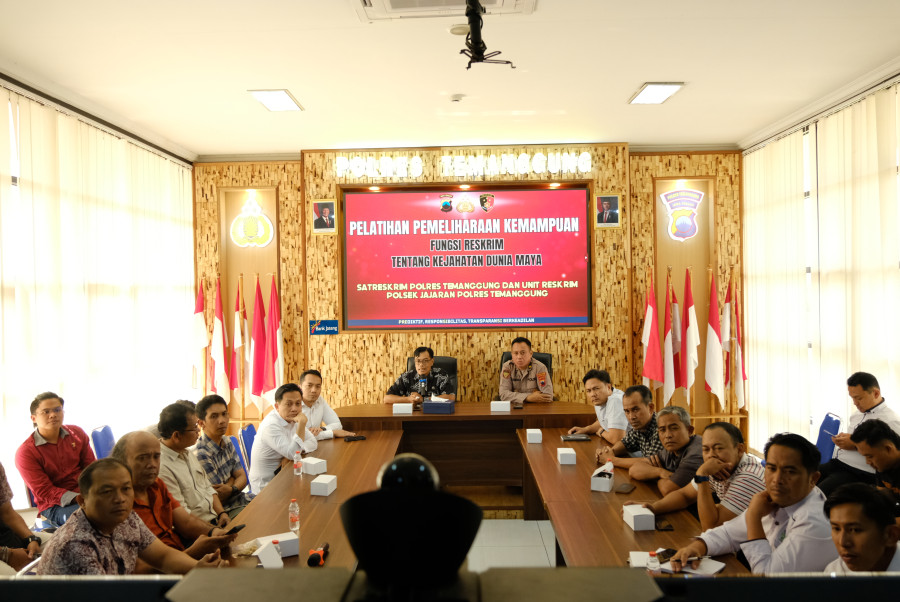 Polres Temanggung Gelar Latihan Pemeliharaan Kemampuan Satuan Terkait Kejahatan Dunia Maya
