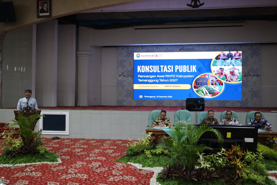 Gelar Forum Konsultasi Publik RKPD 2027, Temanggung Fokuskan Pembangunan pada Sektor Pariwisata dan Pertanian