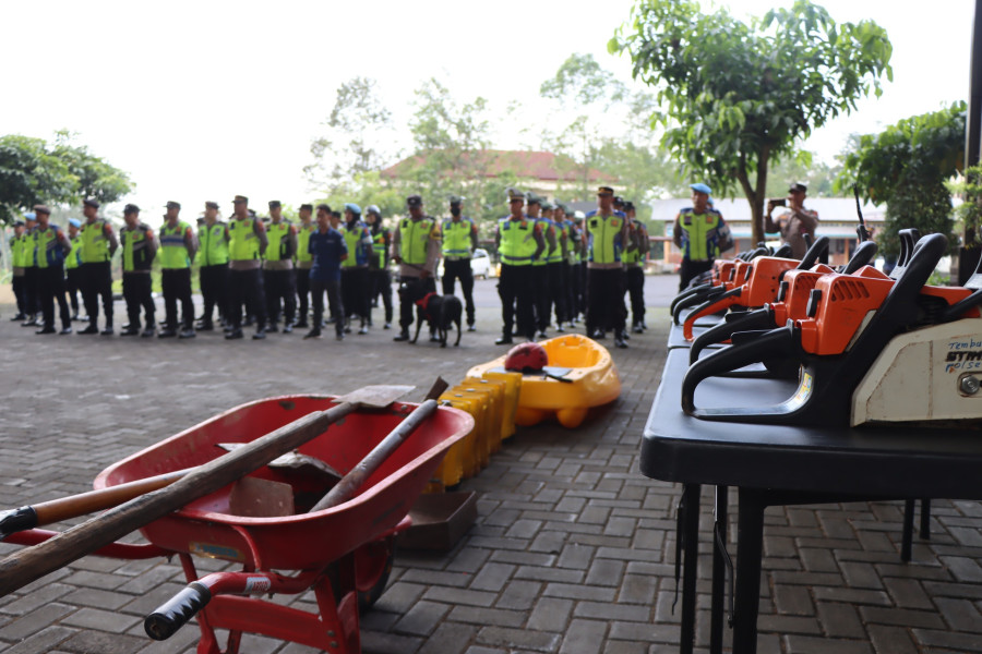 Hadapi Potensi Bencana, Polres Temanggung Gelar Apel Kesiapan Siaga Bhayangkara
