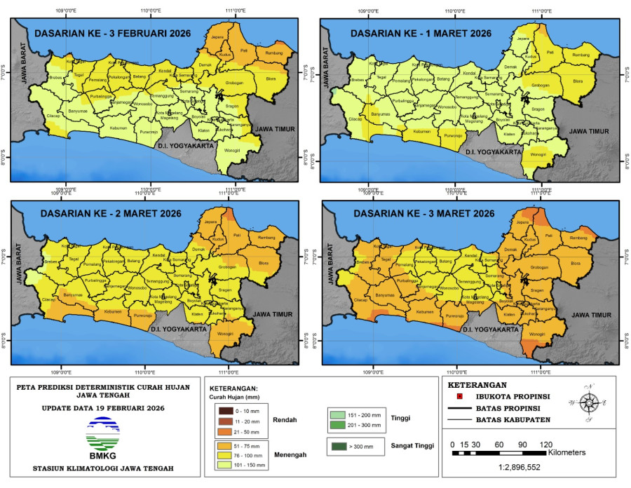 Hasil Monitoring HTH dan Analisis Curah Hujan Dasarian ke-2 Februari 2026
