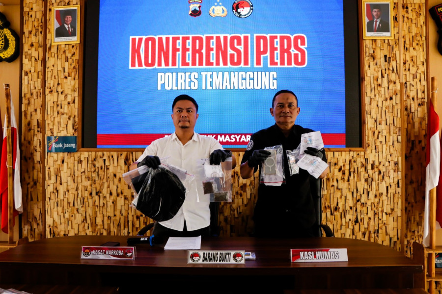 Pengguna Tembakau Sintetis Diamankan Satresnarkoba Polres Temanggung