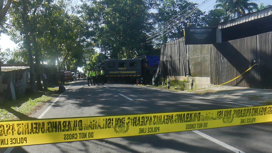 Polres Temanggung Tangani Insiden Ledakan Gudang LPG