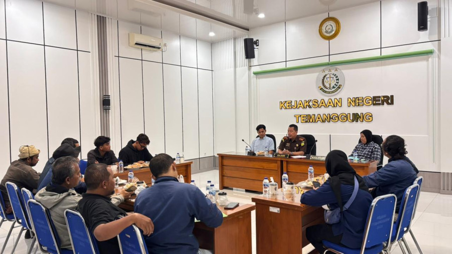 Silaturahmi Wartawan dan Kejari Temanggung, Kajari Tekankan Fungsi Pengawasan Sosial