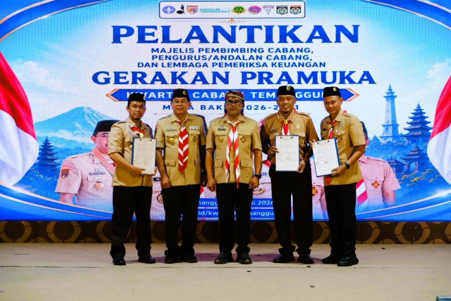 Lantik Pengurus Kwarcab 2026–2031, Bupati Agus Setyawan: Jabatan Bukan Sekadar Papan Nama