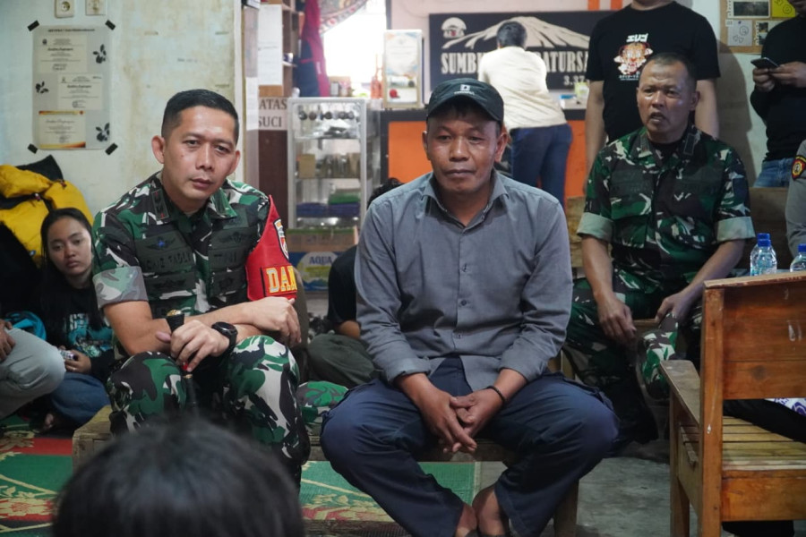 Kodim 0706/Temanggung Tinjau Basecamp Sindoro-Sumbing, Ajak Pendaki Cegah Karhutla