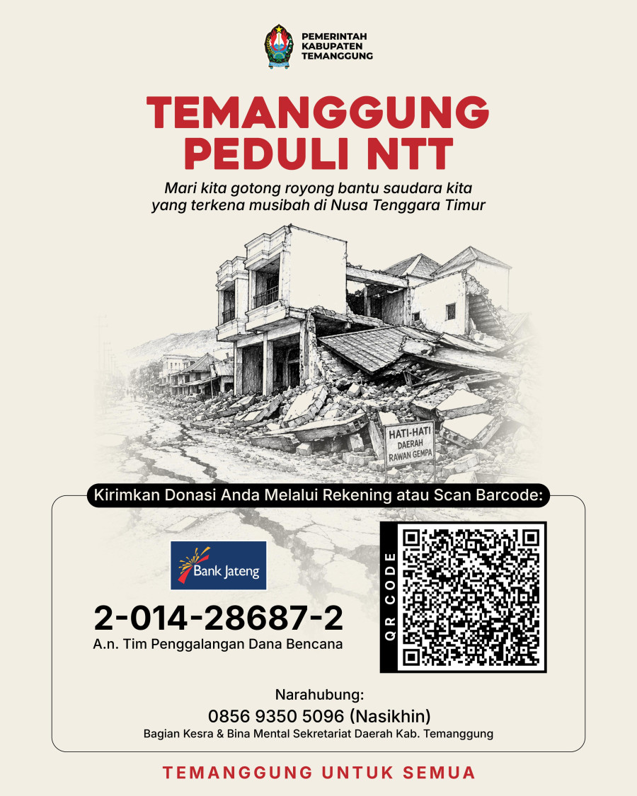 Pemkab Temanggung Galang Dana Kemanusiaan Peduli Bencana NTT