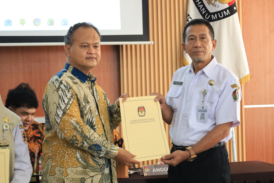 KPU Temanggung Tetapkan 637.315 Pemilih pada PDPB Triwulan III 2026