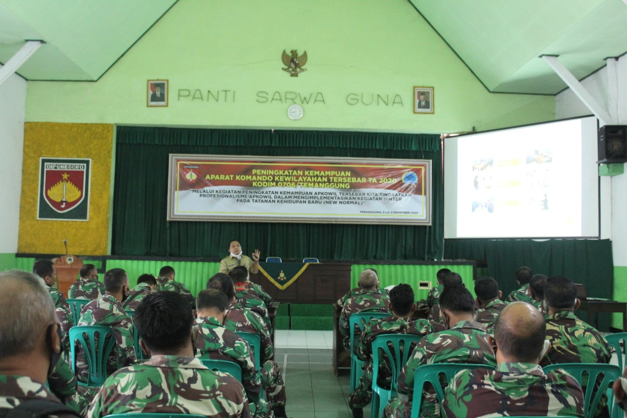 Tingkatkan Kemampuan Apkowil, Kodim 0706 Temanggung Adakan Sosialisasi