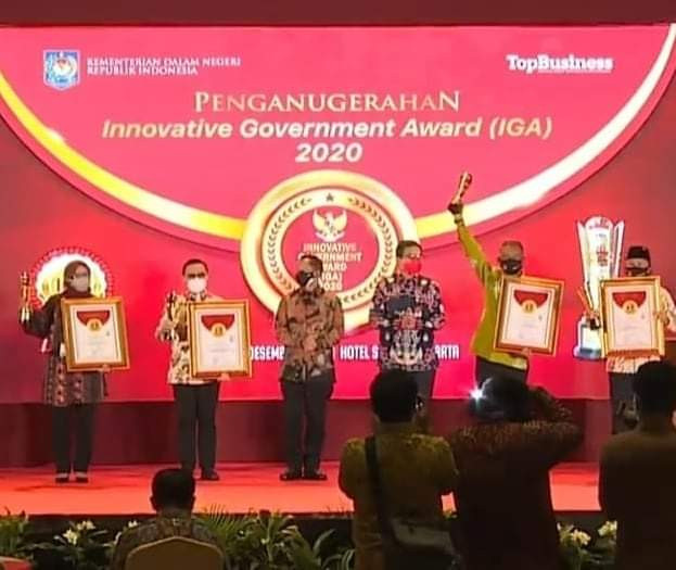 Temanggung Raih Penghargaan Sebagai Kabupaten Terinovatif IGA 2020 