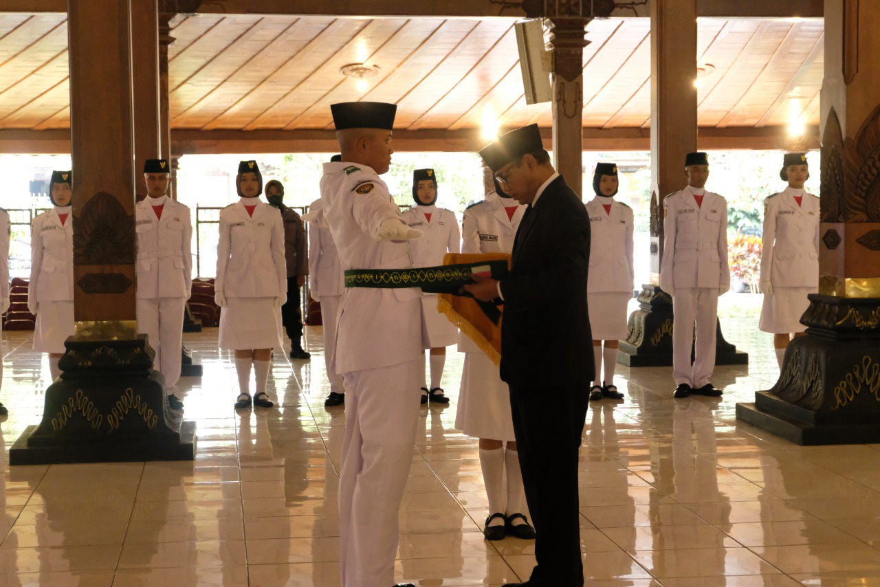 Paskibraka HUT ke-77 RI Kabupaten Temanggung Dikukuhkan