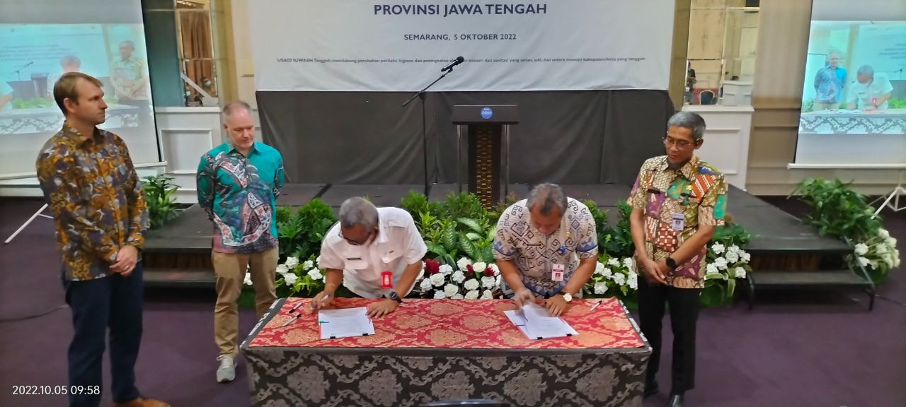 Wujudkan Air Minum dan Sanitasi Aman, RKT Program Usaid IUWASH Resmi Ditandatangani 