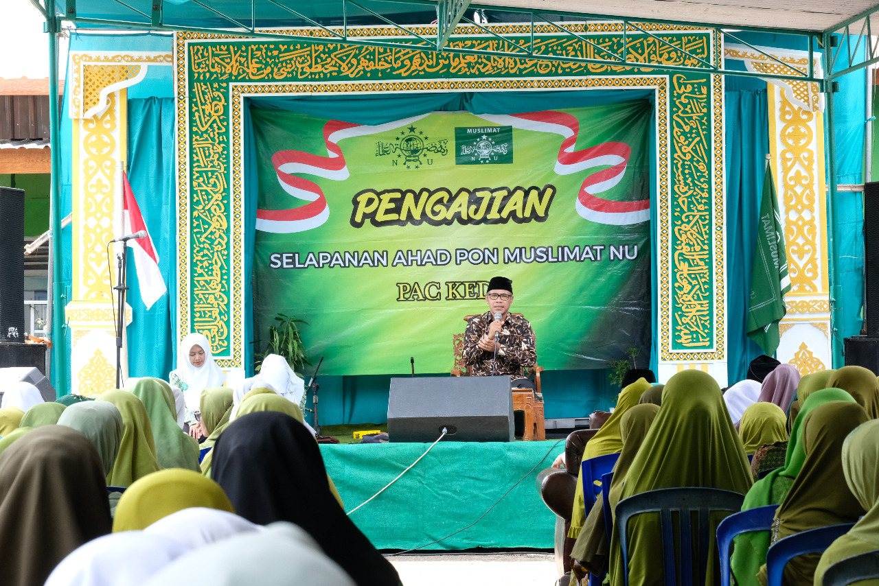 Selapanan Muslimat NU PAC Kedu, Berikan Santunan kepada Anak Yatim