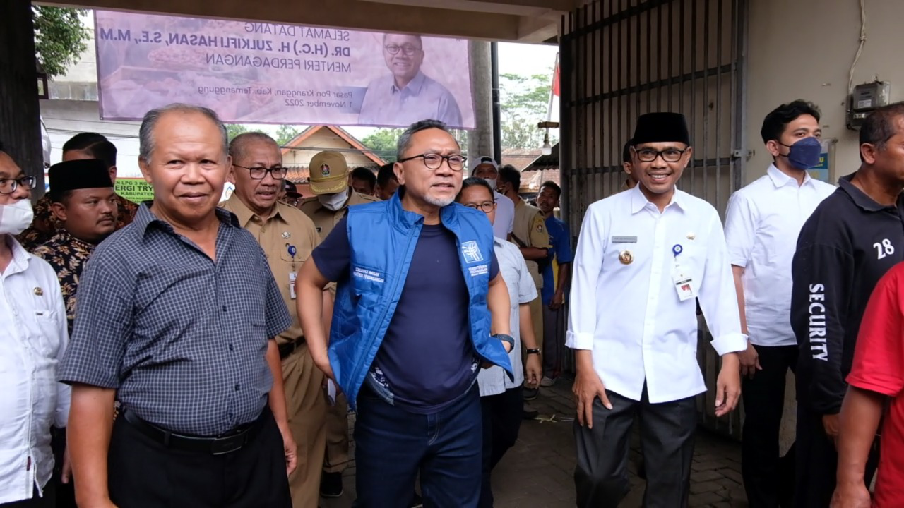 Mendag dan Bupati Pantau Harga Komoditas di Pasar Tradisional