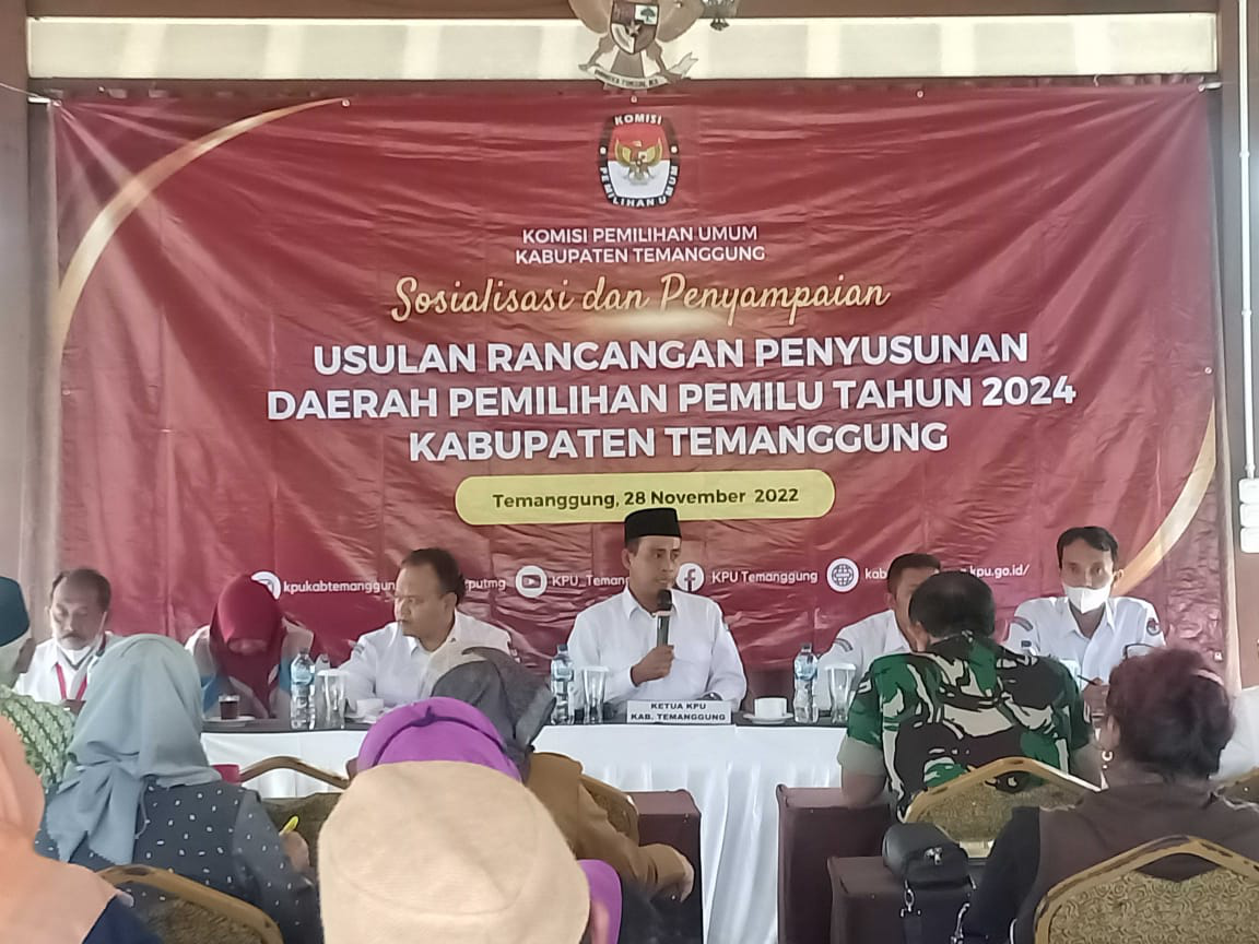 KPU Temanggung Usulkan Dapil Pemilu 2024