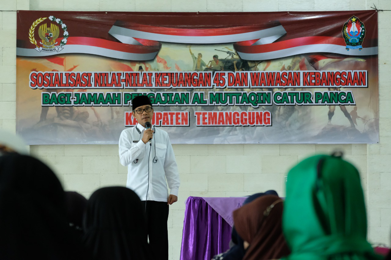 Bupati Hadiri Sosialisasi Nilai-nilai Kejuangan 45