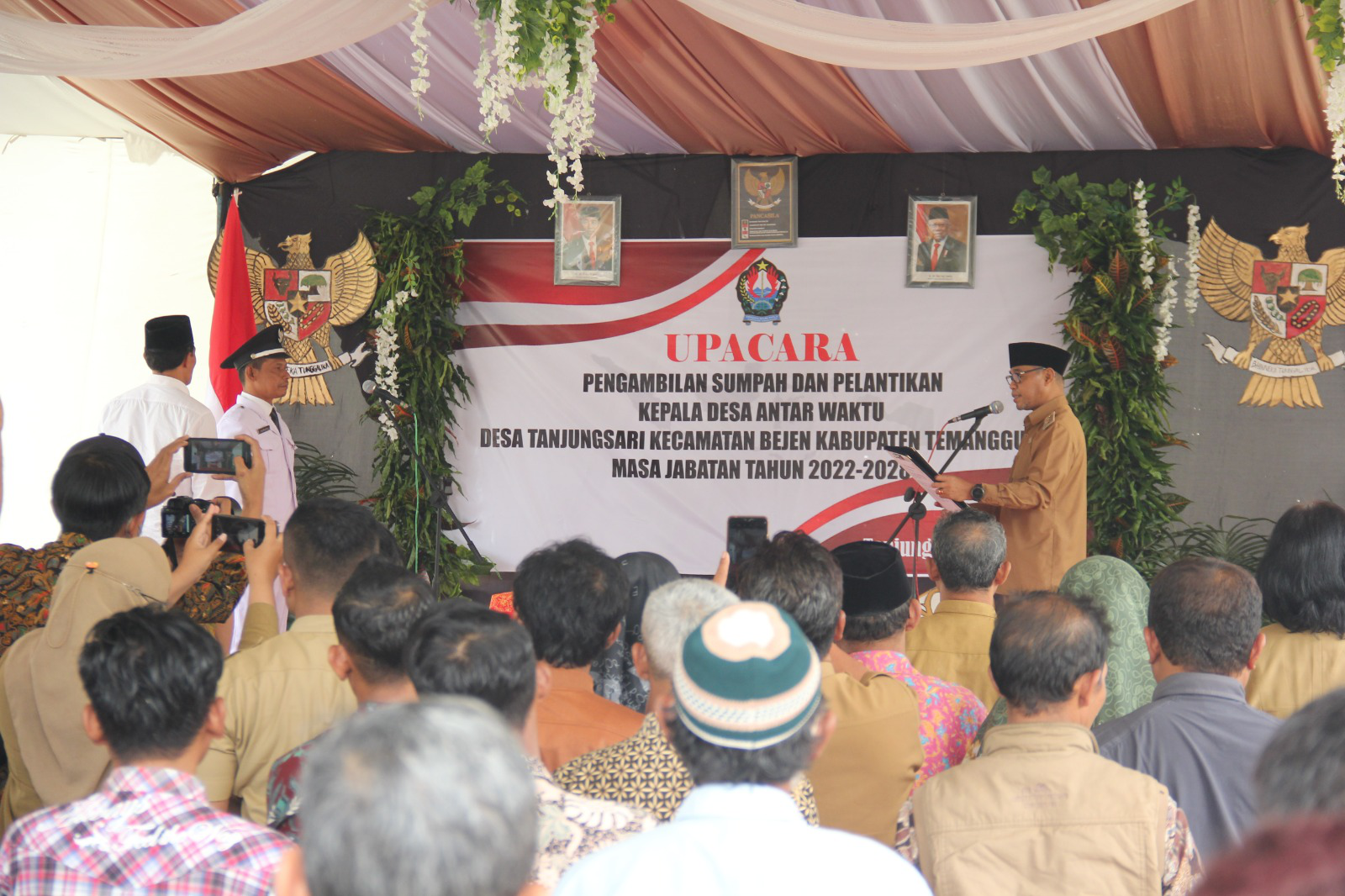 Bupati Lantik Kades Tanjungsari Kecamatan Bejen