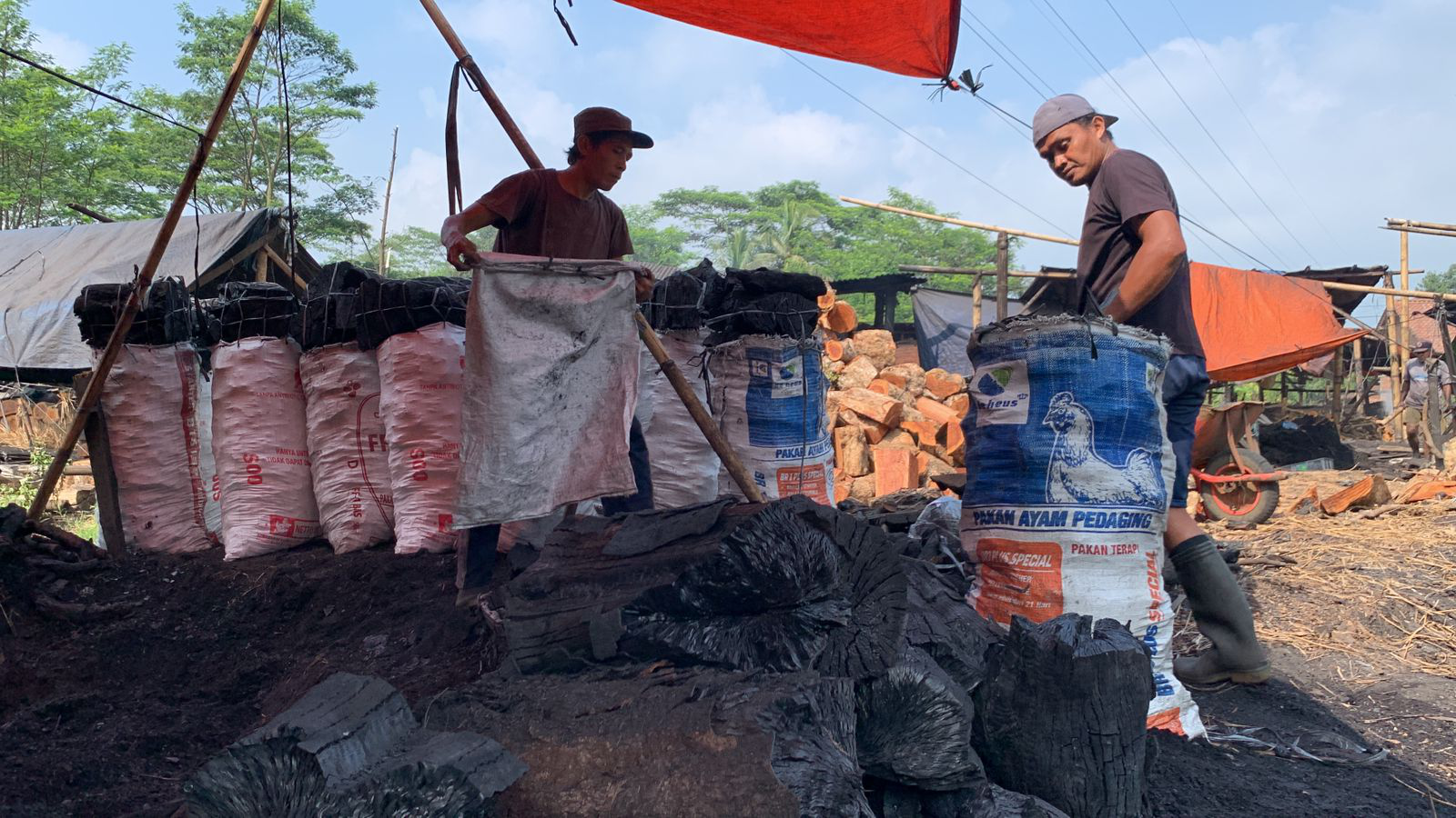 Jelang Idul Adha, Perajin Arang Kayu Kebanjiran Order