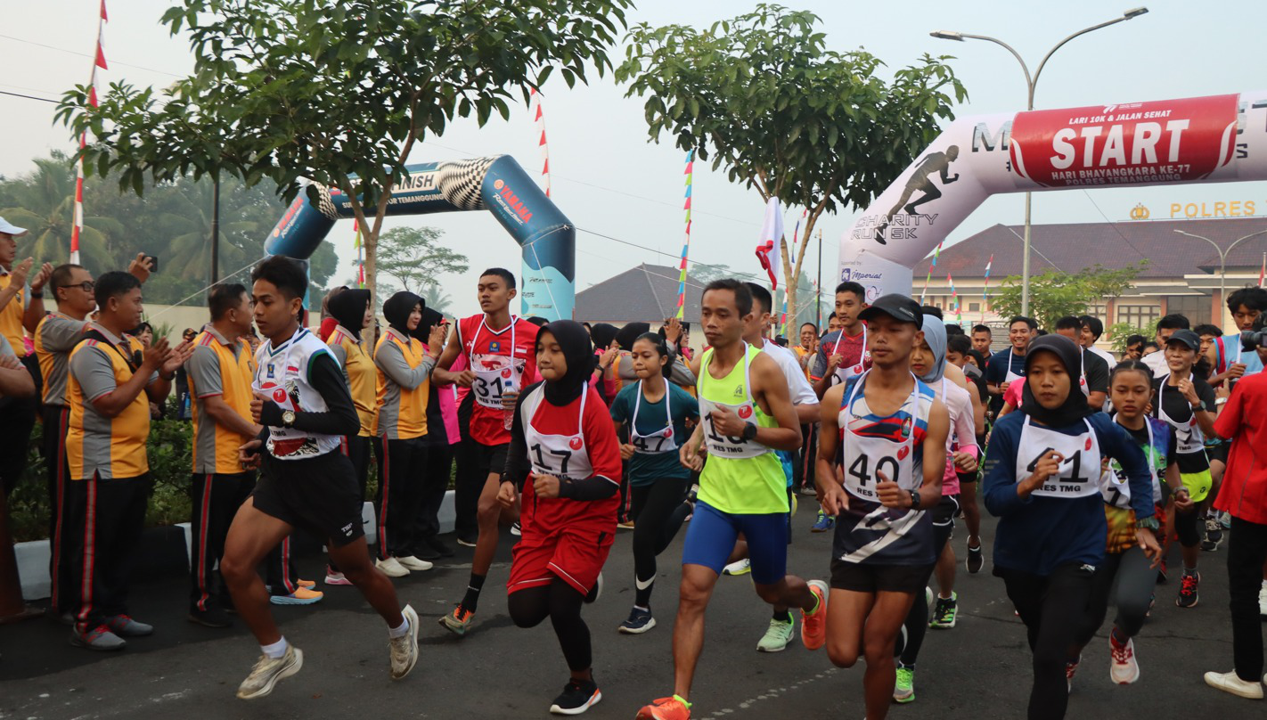 DPRD Apresiasi Marathon 10 Km yang Digelar Polres Temanggung