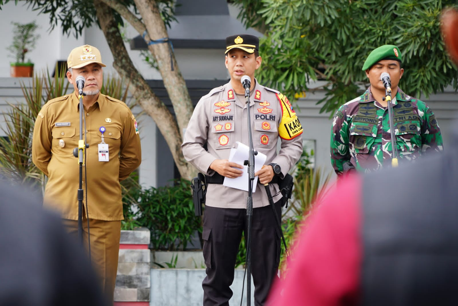 Pastikan Pergantian Tahun Terkendali, Kapolres Temanggung Pimpin Apel Gelar Pasukan Pengamanan