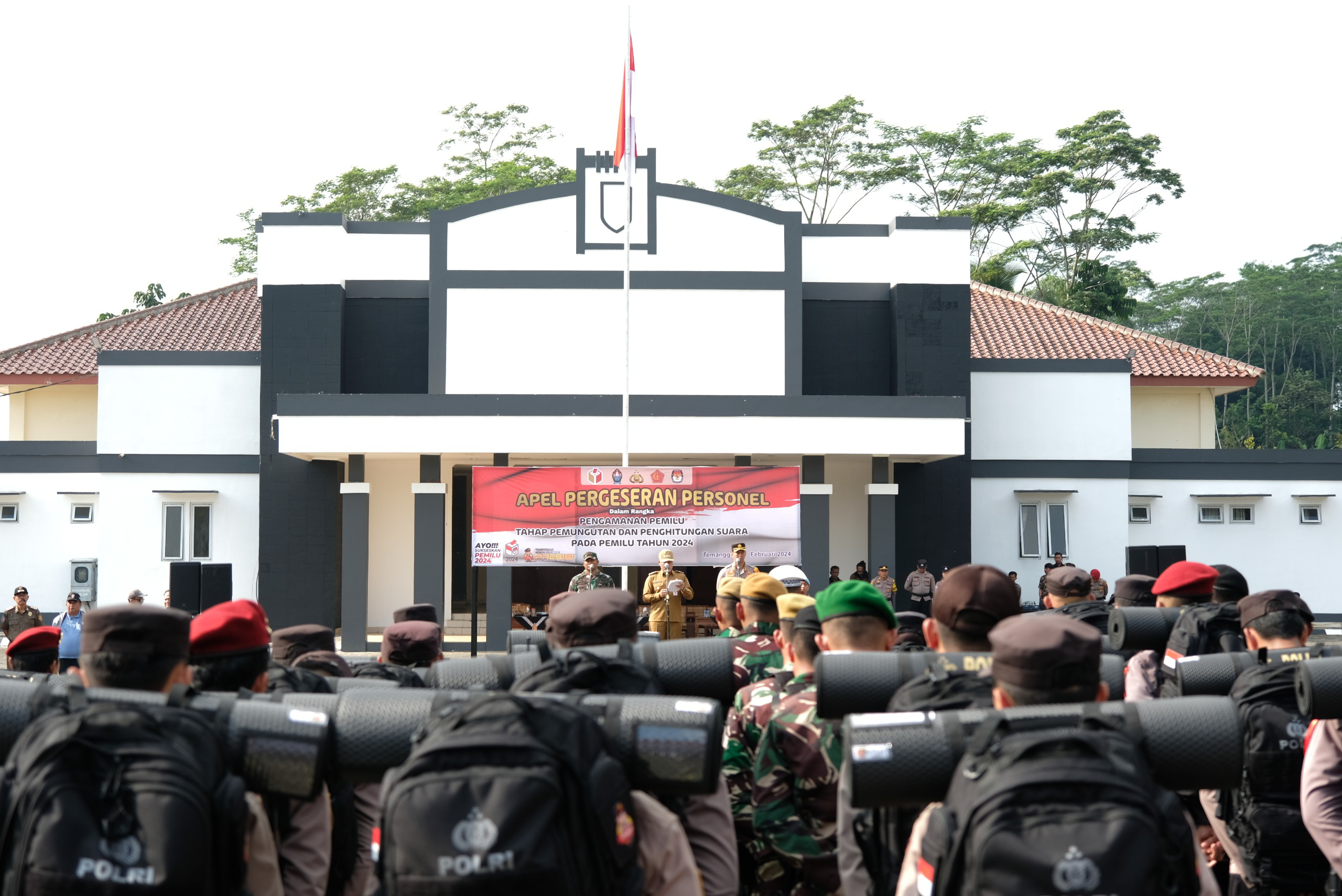 Pastikan Kondusifitas, Polres Temanggung Gelar Apel Kesiapan Pengamanan Pemilu