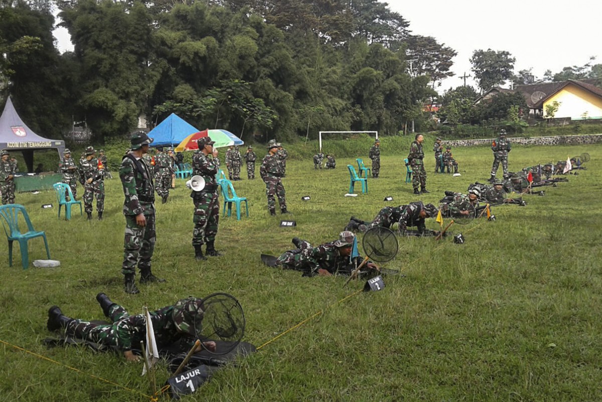 Kodim 0706/Temanggung Gelar Latihan Menembak 