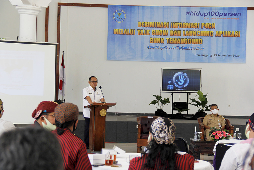 Sosialisasikan Aplikasi HALO, BNNK Temanggung Gandeng KUPAT