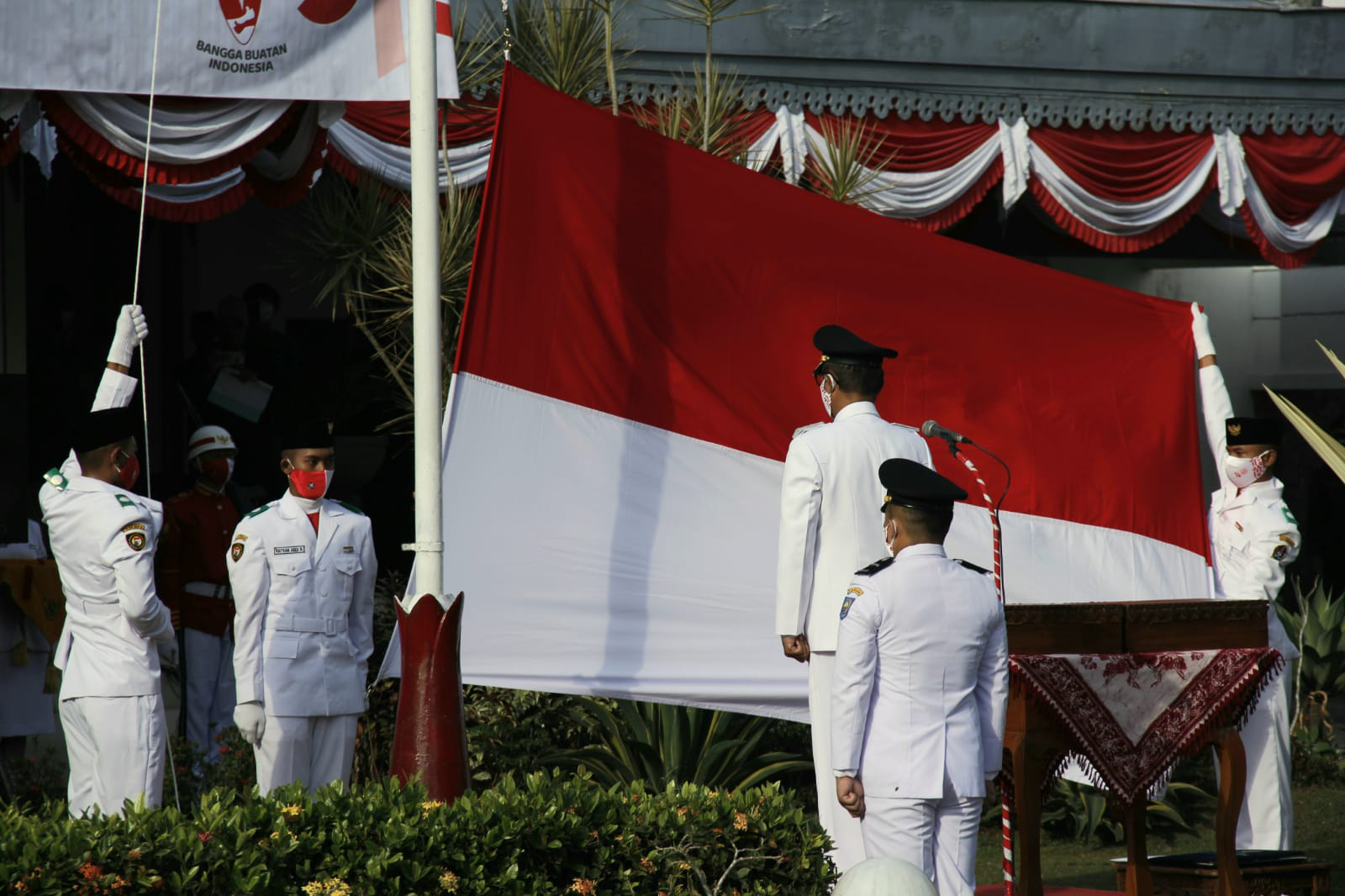 Upacara HUT Kemerdekaan ke-76 RI Berlangsung Khidmat