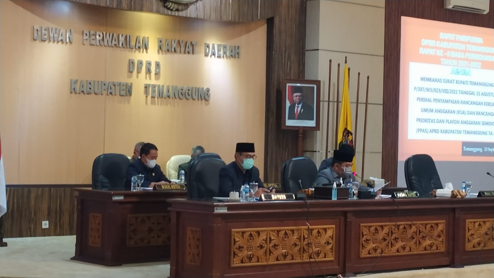 Rapat Paripurna Penyampaian Rancangan KUA-PPAS APBD 2022