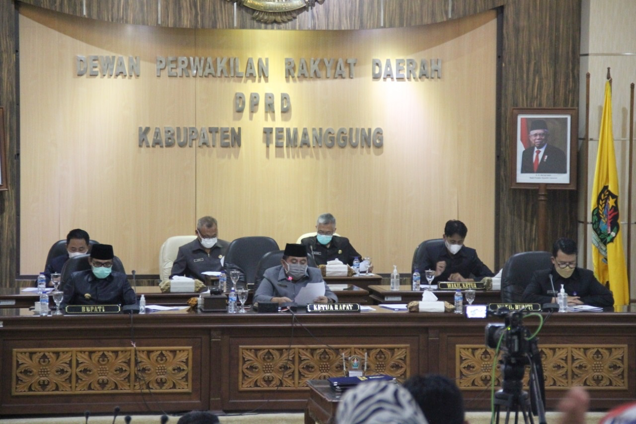 Rapat Paripurna DPRD Kabupaten Temanggung Masa Persidangan I Tahun 2021-2022 Resmi Digelar