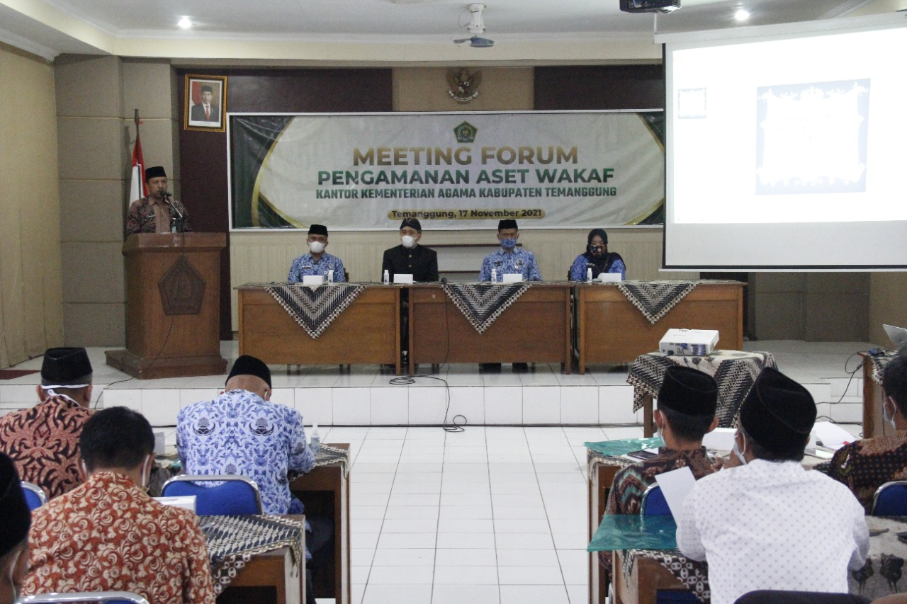 Amankan Aset Wakaf, Kemenag Temanggung Gelar Meeting Forum