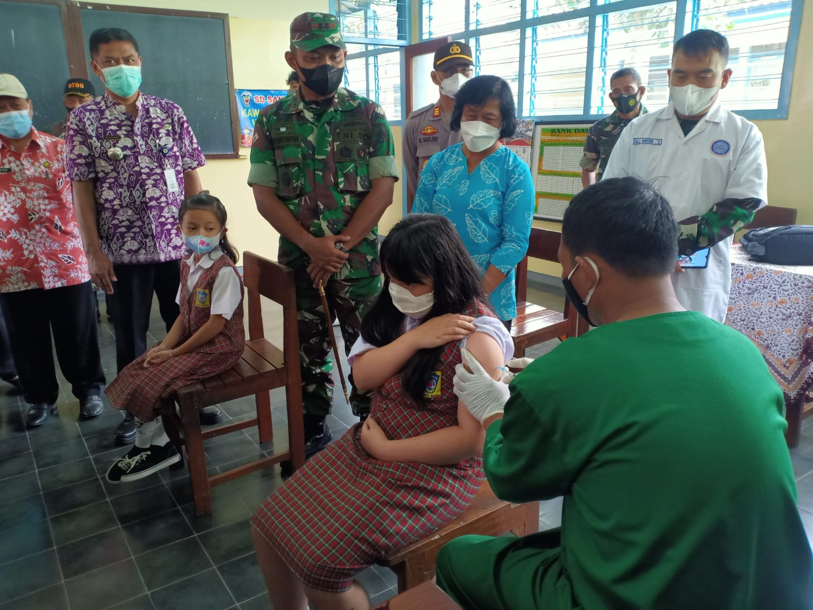 Kodim Temanggung Bantu Percepatan Vaksinasi Anak