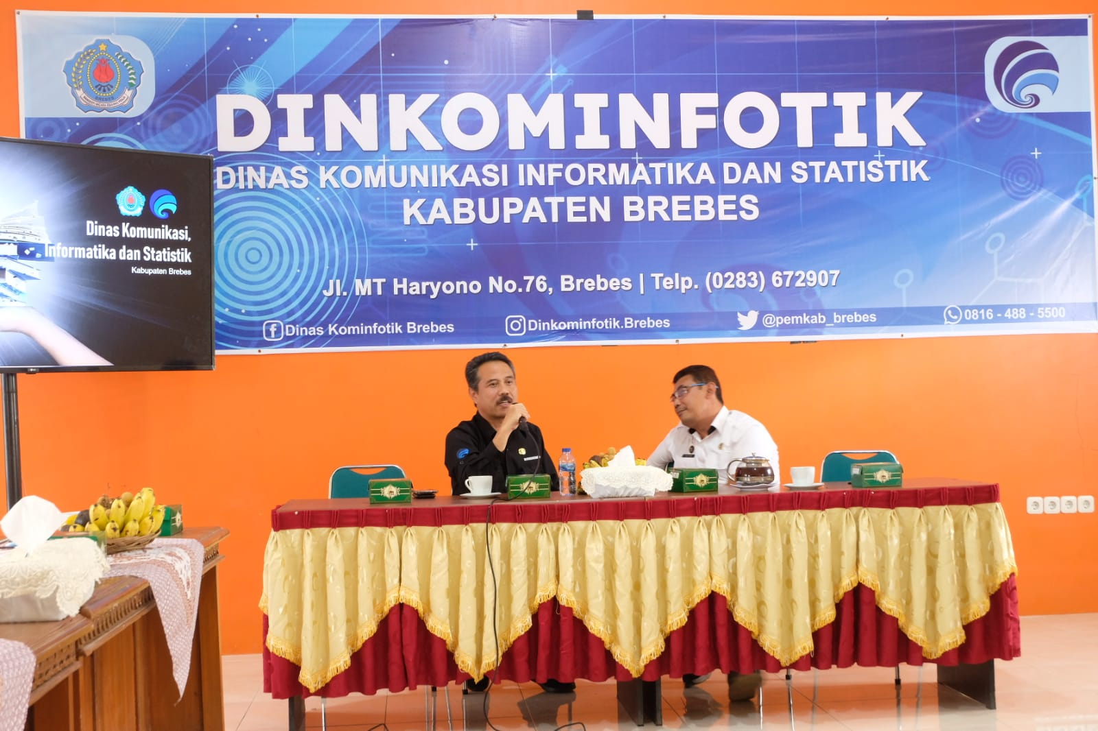 Dinkominfo Temanggung dan Dinkominfotik Brebes Saling Berbagai Pengalaman