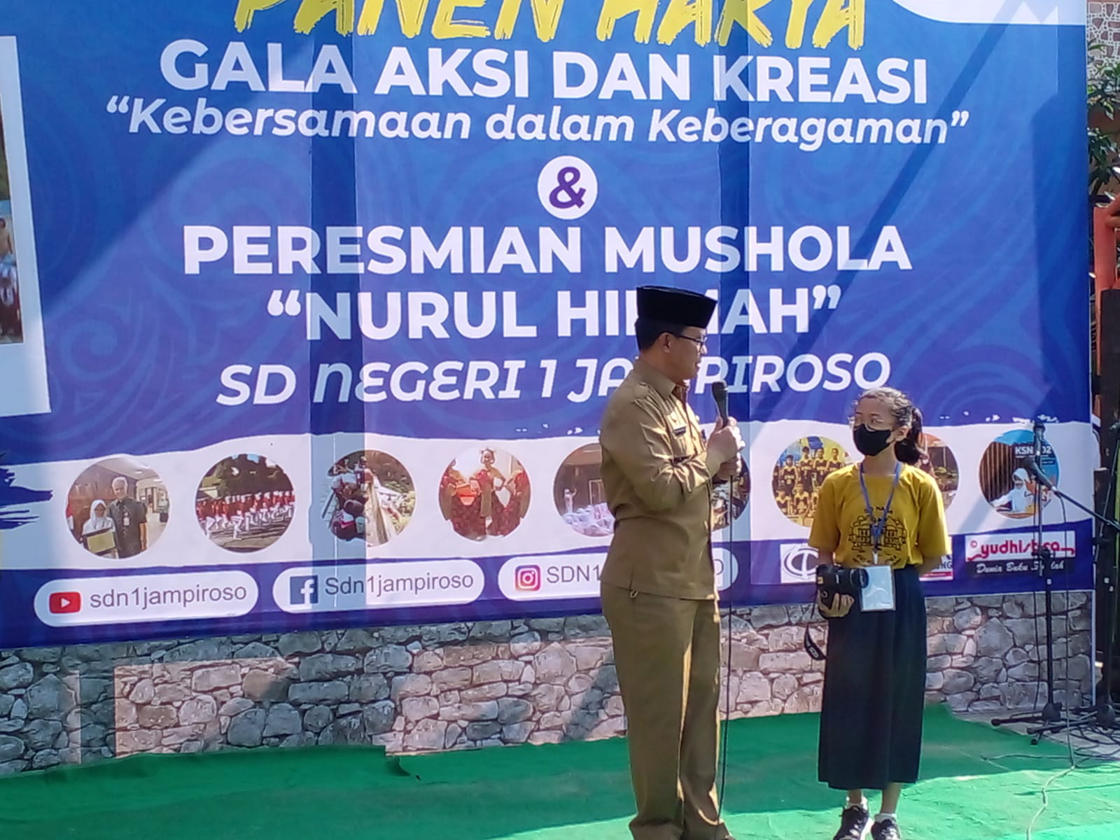 Wabup Hadiri Panen Karya Gala Aksi dan Kreasi SDN 1 Jampiroso