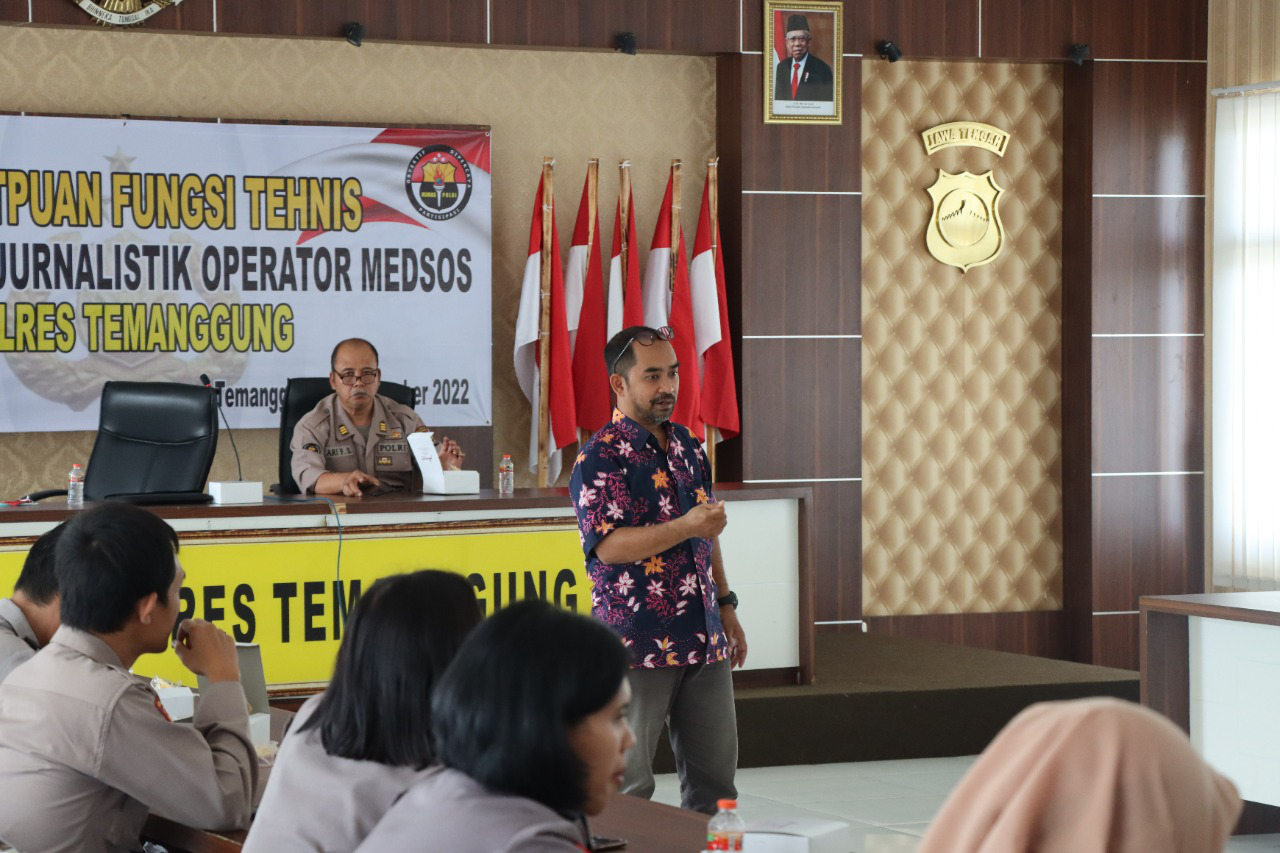 Anggota Polres Temanggung Ikuti Pelatihan Jurnalistik dan Pemanfaatan Medsos