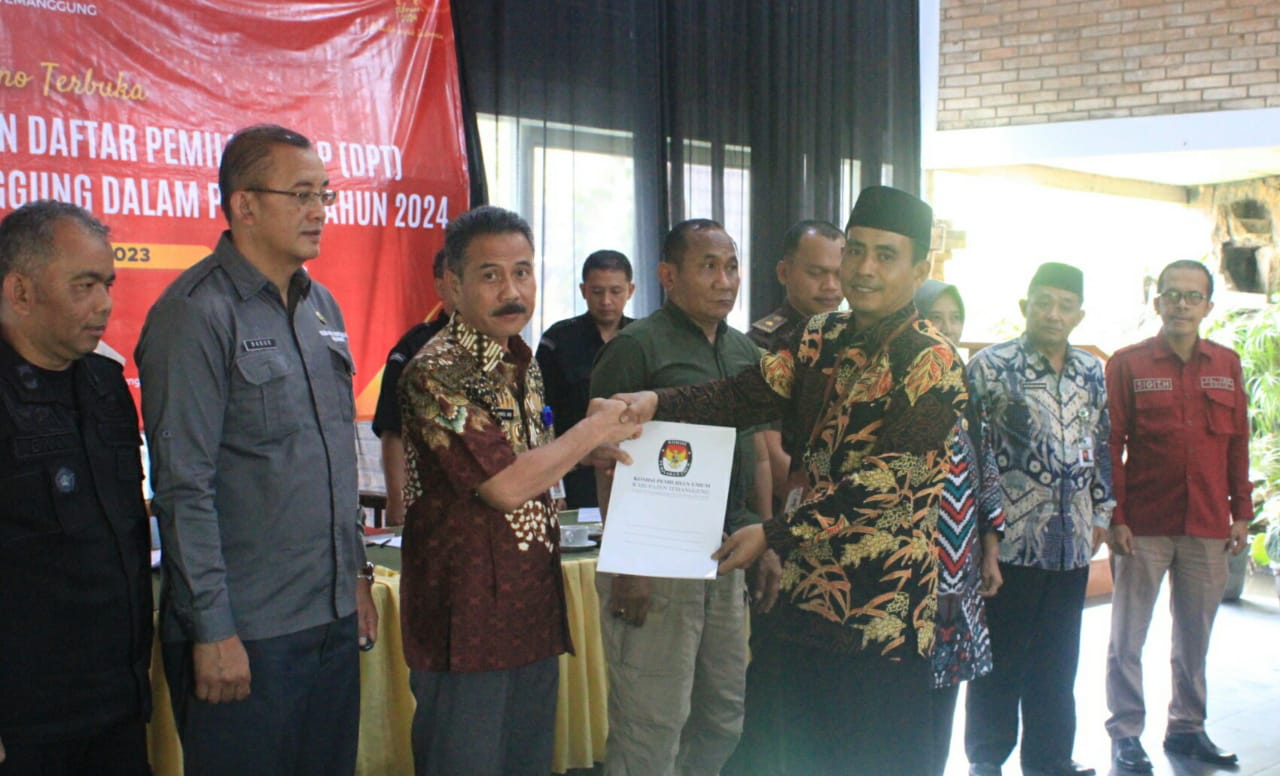 KPU Tetapkan DPT Pemilu 2024 di Temanggung 616.057 Pemilih