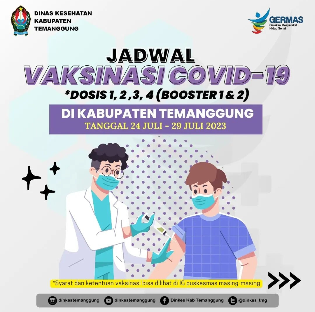 Dinkes Rilis Jadwal Vaksinasi Covid-19 Terbaru