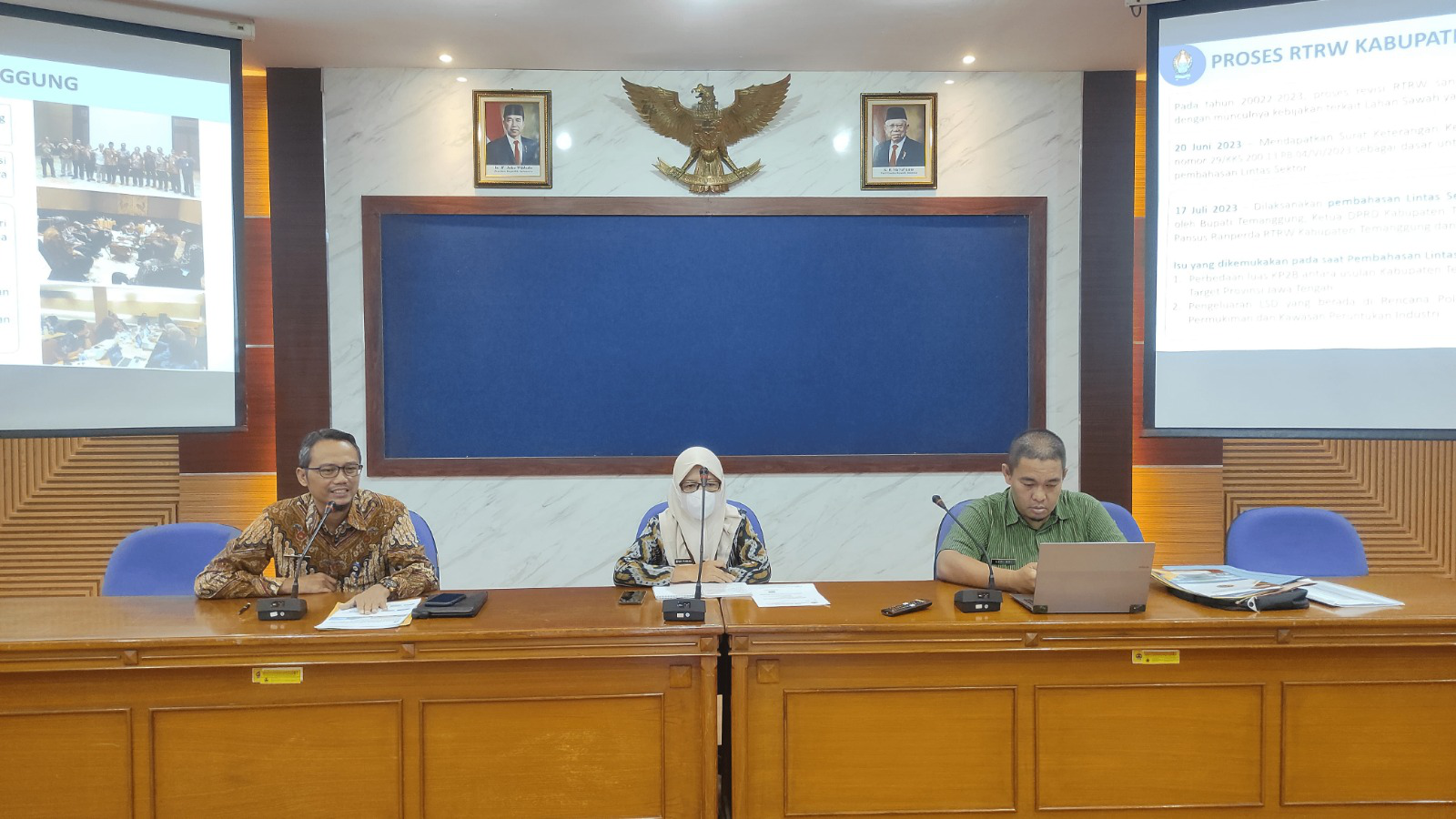 Dinas Pusdataru Pemprov Jateng Evaluasi Muatan Raperda RTRW Temanggung