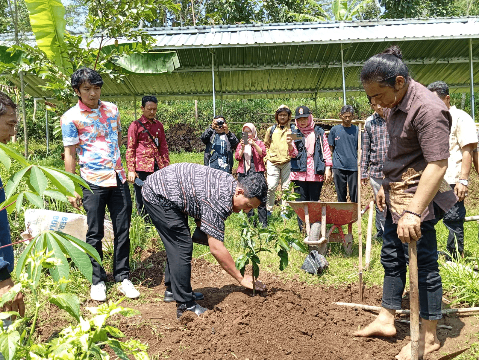 Dukung Konservasi Daerah Tangkapan Air, Masyarakat Desa Pandemulyo Tanam 350 Bibit Alpukat