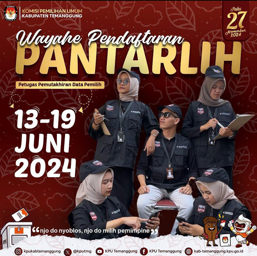 KPU Kabupaten Temanggung Segera Rekrut 2398 Pantarlih