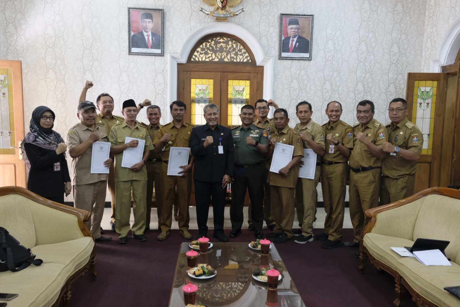 Wujudkan Pemerataan Pembangunan, Lima Desa di Temanggung Terima SK TMMD 2025