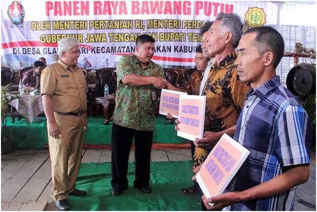 Tingkatkan Produksi Bawang, Kementerian Pertanian Bantu Alat Pertanian.