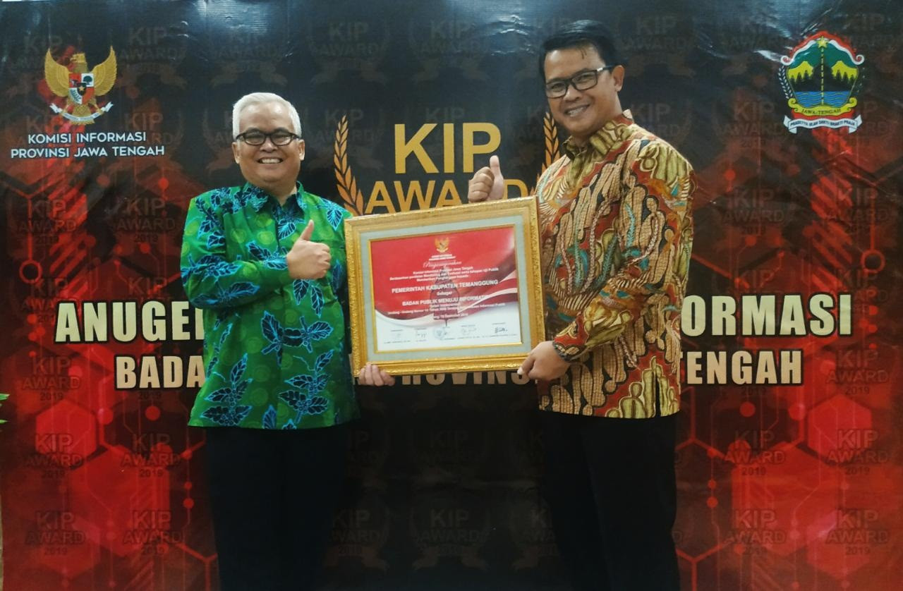 Temanggung Kembali Raih Penghargaan KIP Award Tahun 2019