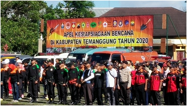 Pemerintah Kabupaten Temanggung menggelar Apel Kesiapsiagaan Bencana Tahun 2020